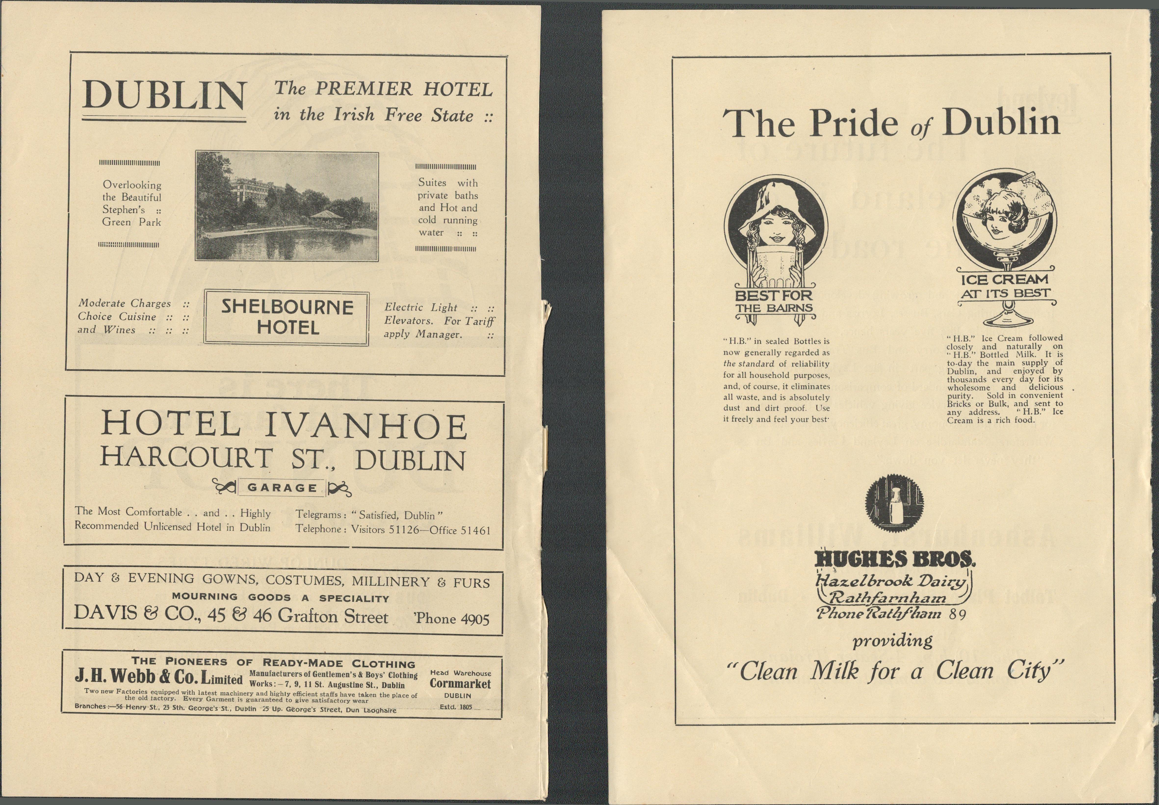 Collection Of 16 Vintage Original 1920's Dublin Traders Advertisements. - Image 15 of 17