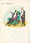 Genuine Double Sided Lithographed Illustration Guinness 1953 –Untopical Songs” *5