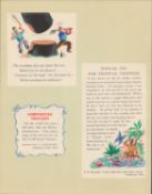 Genuine Double Sided Lithographed illustration 1937 Guinness "Scrapbook" *10