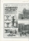 Original Double-Sided 1916 Newspaper. The Easter Rising Aftermath Of Rebellion