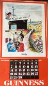1976 Vintage Guinness Calendar Print –Pub Names” Artwork *7
