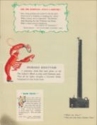 Genuine Double Sided Lithographed illustration 1937 Guinness "Scrapbook" *12