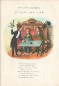 Genuine Double Sided Lithographed Illustration Guinness 1953 –Untopical Songs” *4