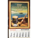 1979 Vintage Guinness Calendar Month Print –The Contented Sole–