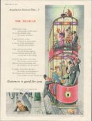 1956 Vintage Guinness Print –Inventions-The Tramcar” GE 2569.B