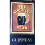 1979 Vintage Guinness Calendar Month Print – The Sporting Year –
