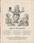 1958 Guinness Advertisement Print "Allies in Wonderland" G.E.2978.C