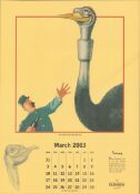 2003 Guinness Calendar Print John Gilroys Animals Characters *5