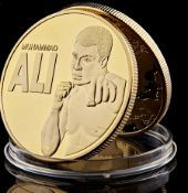 Muhammad Ali Gold Plated Commemorative Coin 5 Sets