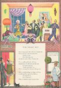 Double Sided Lithographed illustration 1954 Guinness –What Will They Think Of Next” *8