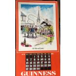 1976 Vintage Guinness Calendar Print –Pub Names” Artwork *5