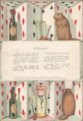 Double Sided Lithographed Illustration 1952 Guinness Alice Where Art Thou *2