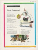 Original 1960 Guinness Print –Stray Doggerel” G.E. 3388.A