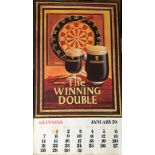 1979 Vintage Guinness Calendar Month Print –The Winning Double"