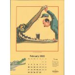 2003 Guinness Calendar Print John Gilroys Animals Characters *6