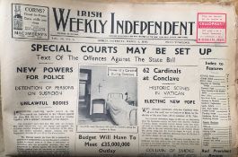 The Weekly Irish Independence 1939 Irish News, GAA Reports, Adverts, RTE Guide 5