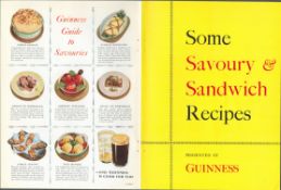 Double Sided Vintage 1961 Guinness Advertisement Print –Savouries & Sandwiches”