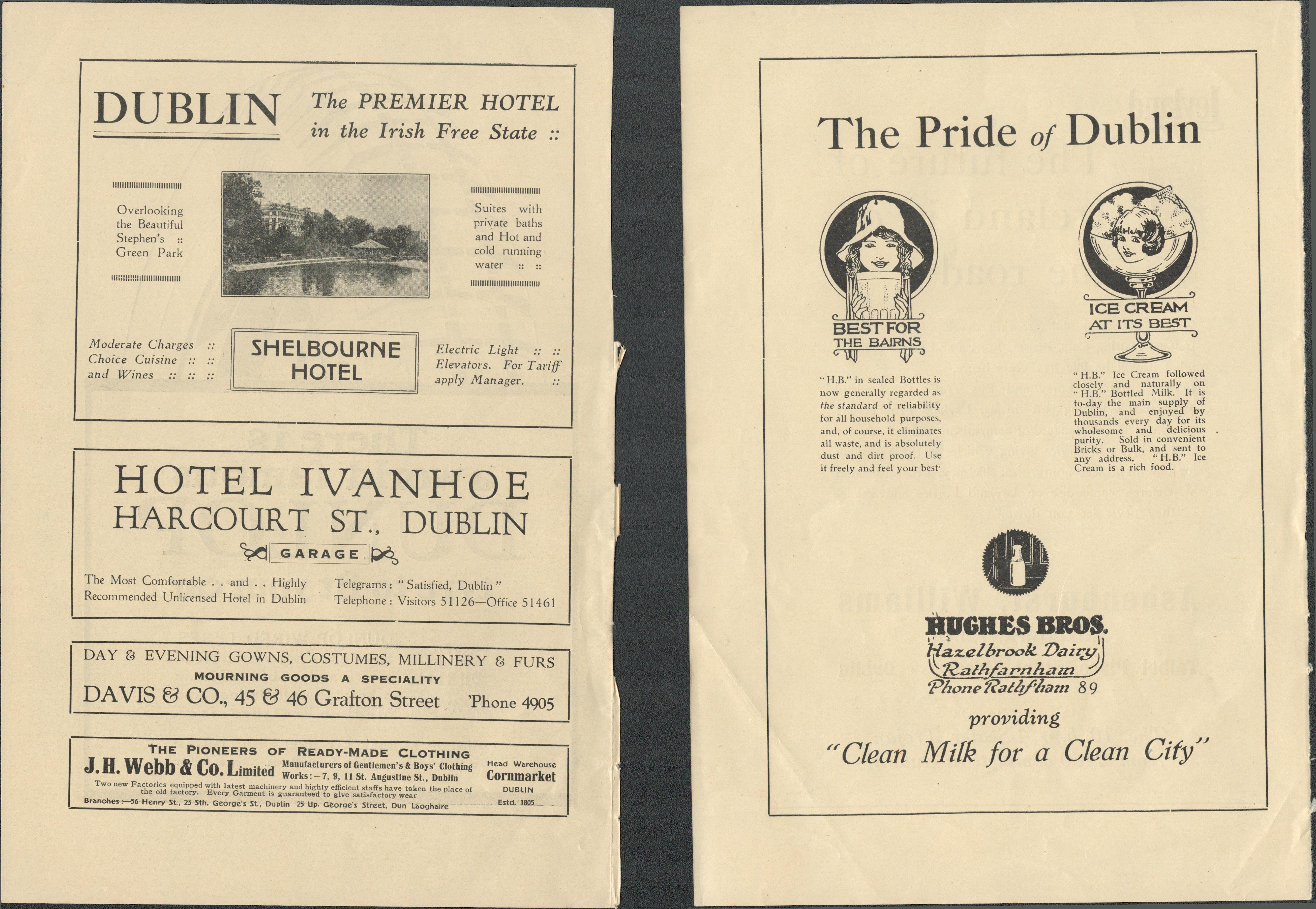 Collection Of 16 Vintage Original 1920's Dublin Traders Advertisements. - Image 13 of 17