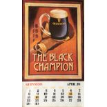 1979 Vintage Guinness Calendar Month Print –The Boxing Champion –