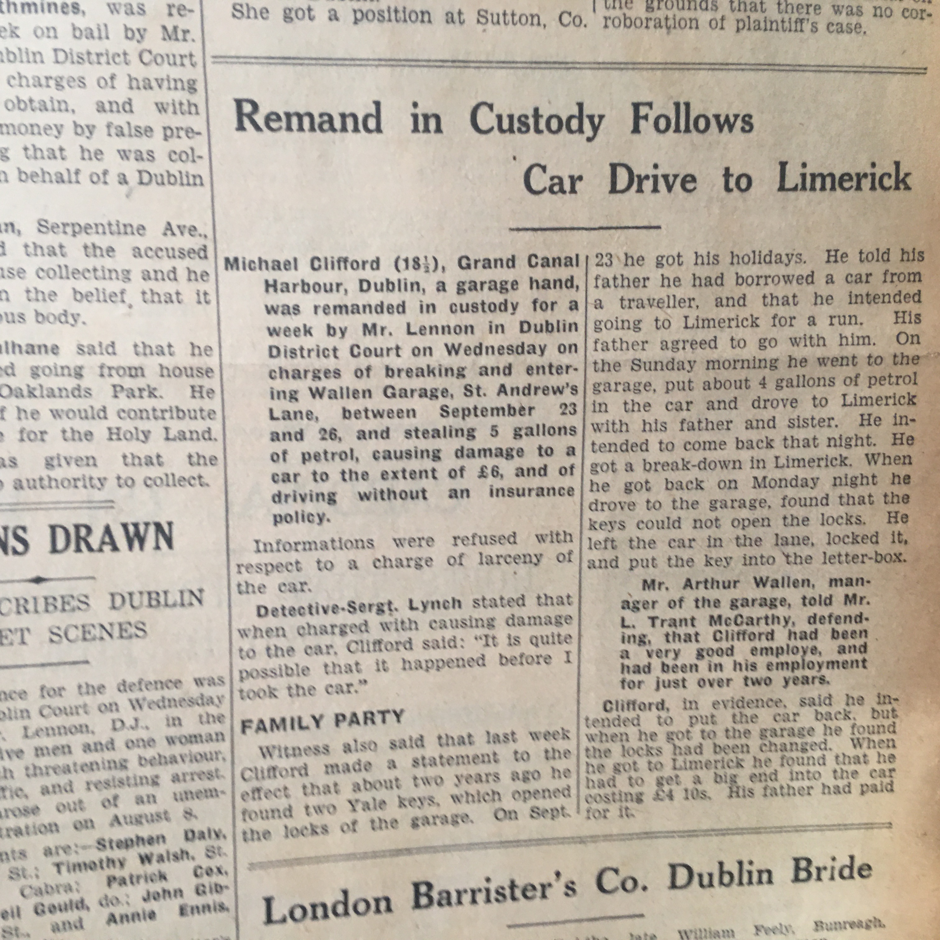 The Weekly Irish Independence 1939 Irish News, GAA Reports, Adverts, RTE Guide 16 - Image 10 of 10