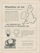 1958 Vintage Guinness Print ”Weather or No” G E 3103.A