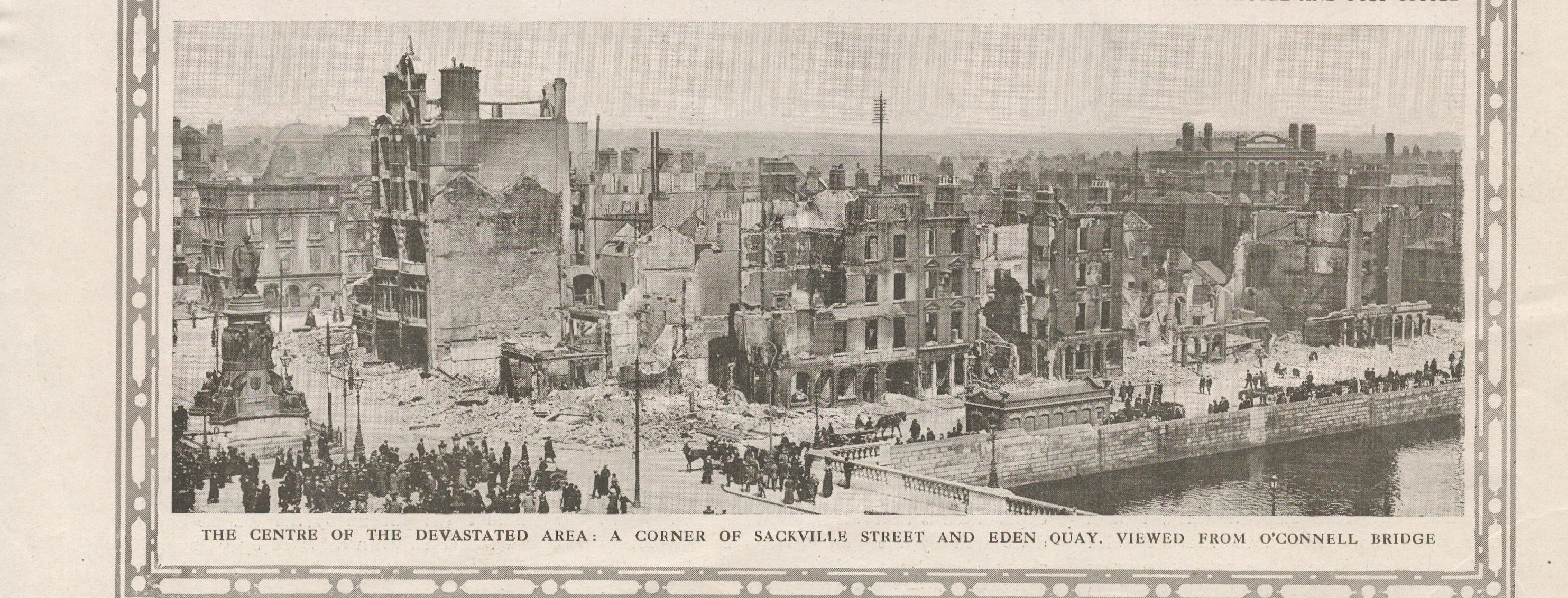 Original 1916 Page The Easter Rising Dublin In Ruins - Image 4 of 4