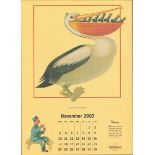 2003 Guinness Calendar Print John Gilroys Animals Characters *14