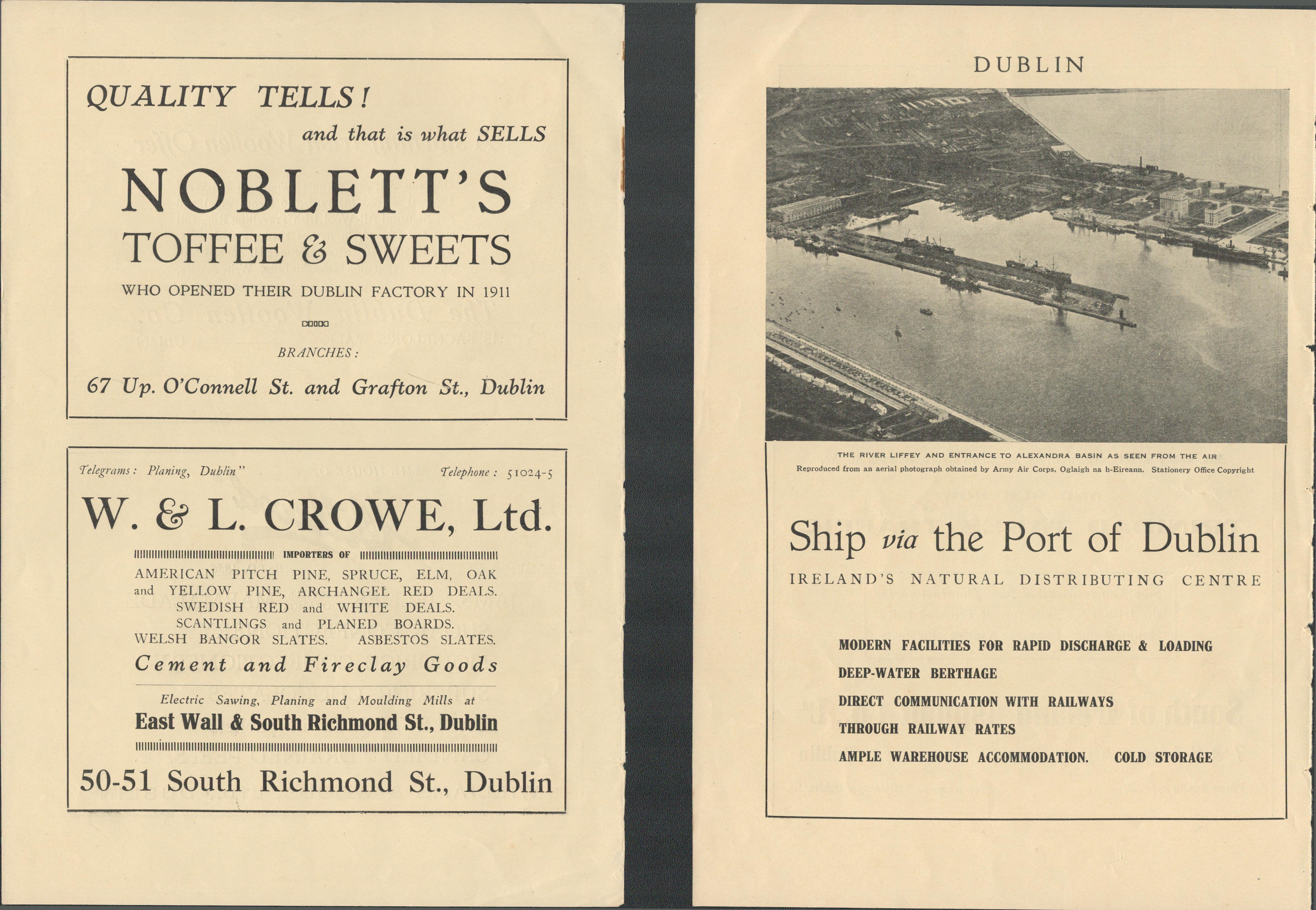 Collection Of 16 Vintage Original 1920's Dublin Traders Advertisements. - Image 6 of 17