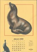 2003 Guinness Calendar Print John Gilroys Animals Characters *4