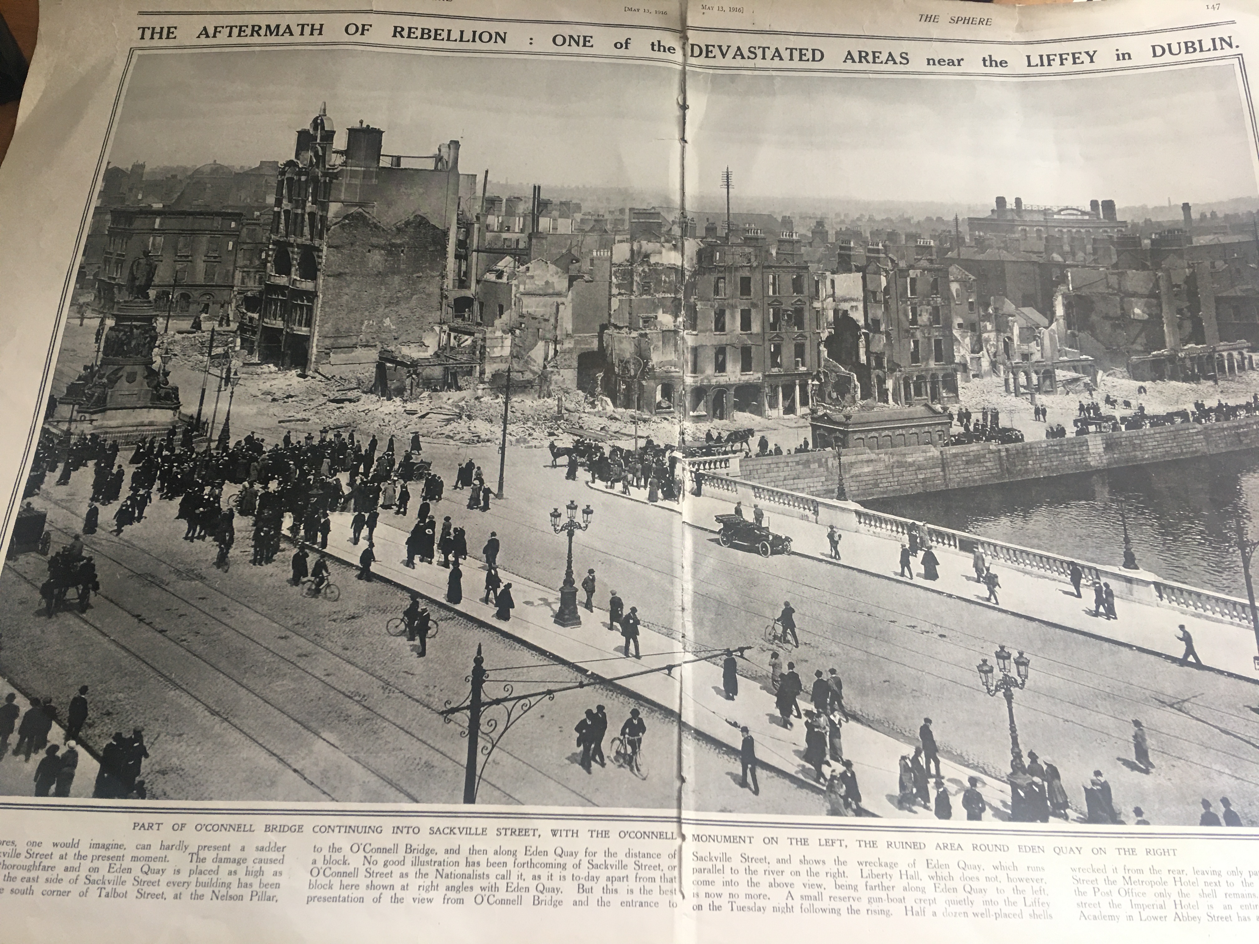 Double Centre Page The Sphere Newspaper The Aftermath of The Easter Rising