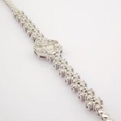 HRD Antwerp Certificated 14k White Gold Diamond Bracelet (Total 1.15 Ct. Stone)