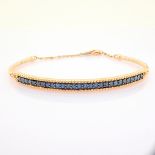 HRD Antwerp Certificated 14K Rose/Pink Gold Diamond Bracelet (Total 0.56 Ct. Stone)