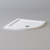 New (U45) 1000x1000mm Quadrant Ultra Slim Stone Shower Tray. RRP £299.99. Designed And Made Ca...