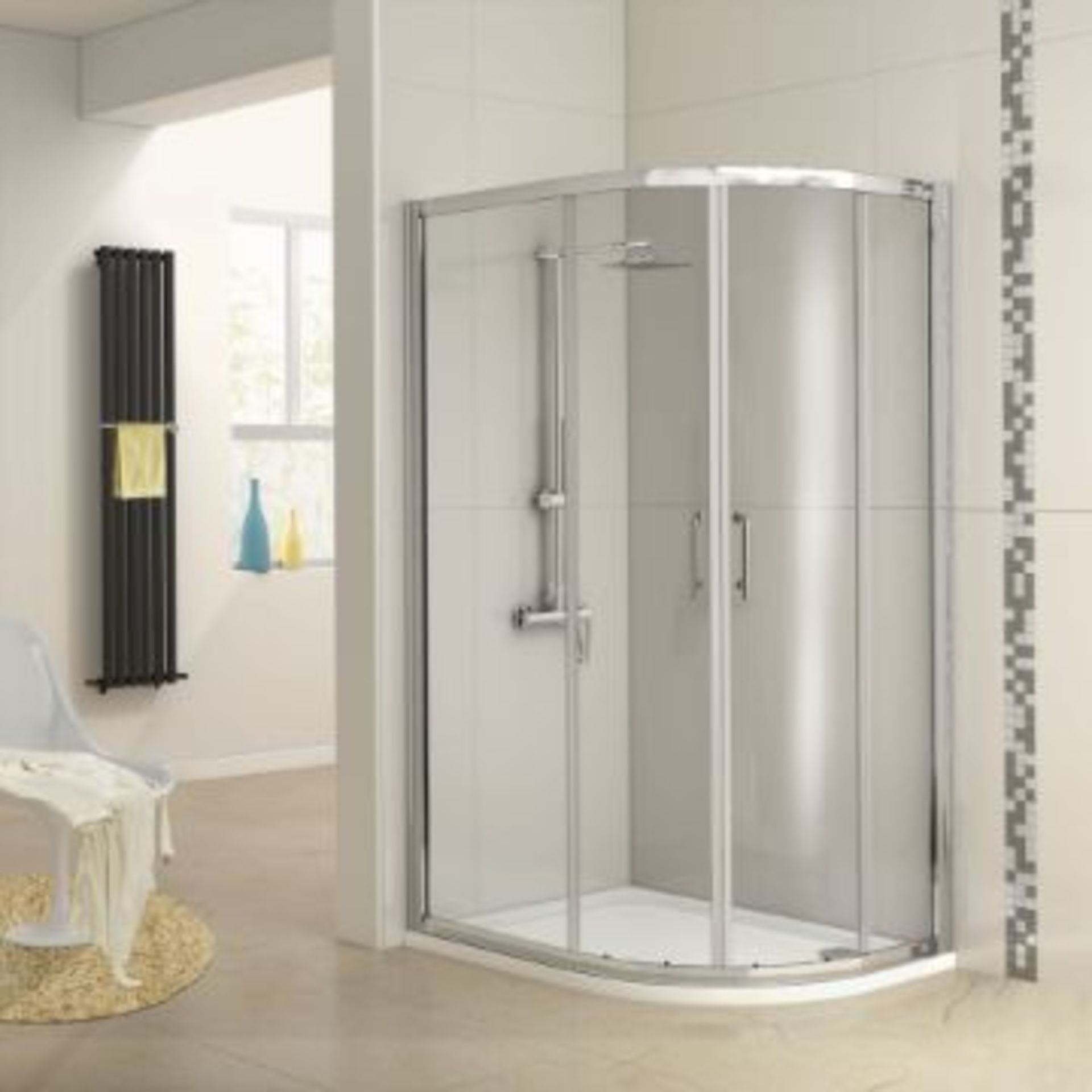 New (T69) The Twyford 1200 x 800mm Offset Quadrant Shower Enclosure Uses The Innovative Click L... - Image 2 of 2