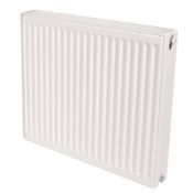 New (H44) Accord Compact Type 22 Double-Panel Double Convector Radiator. 600 x 600mm. White. 34...
