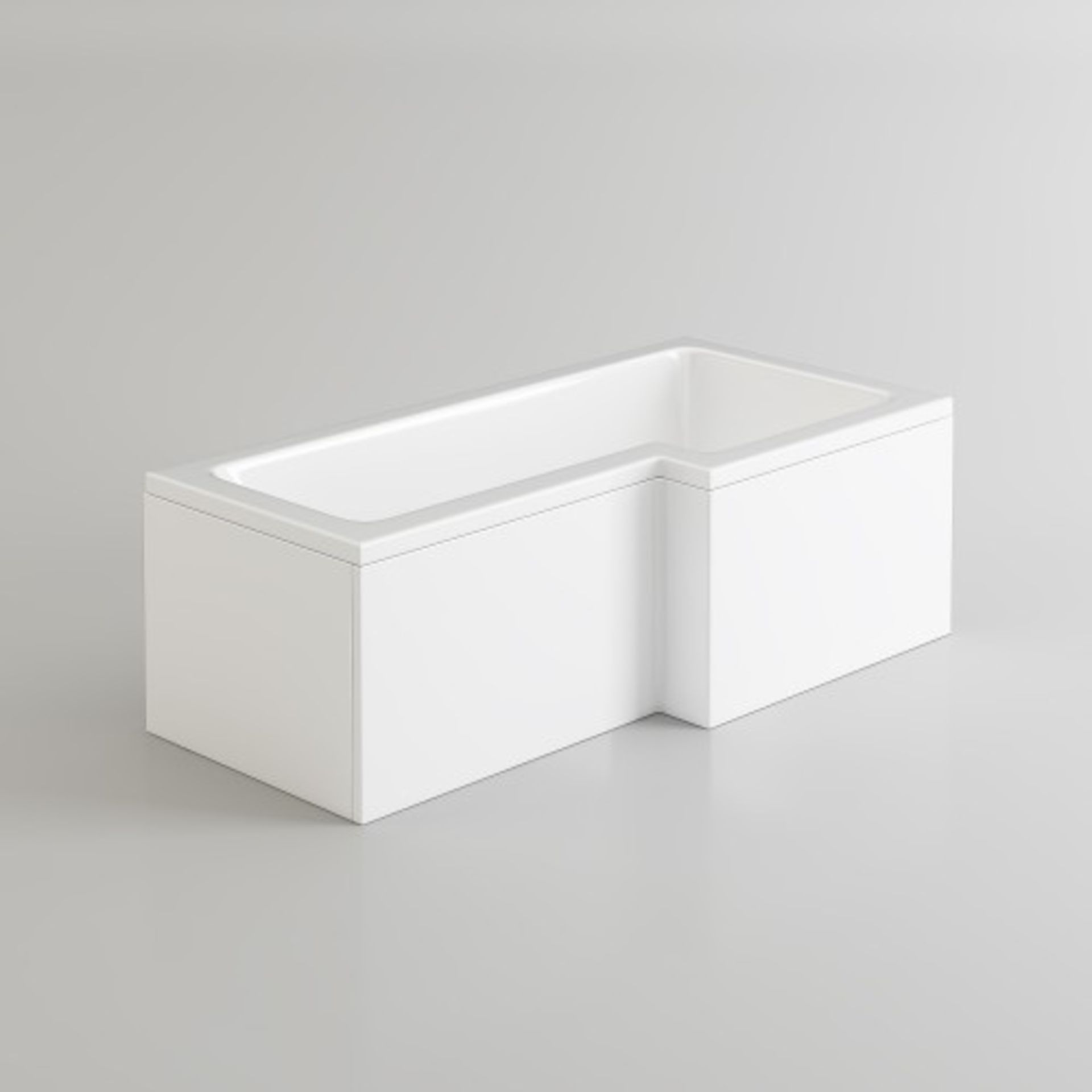 New (U7) 1700x850mm Right Hand L-Shaped Bath. Constructed From High Quality Acrylic Length: 17... - Image 2 of 2