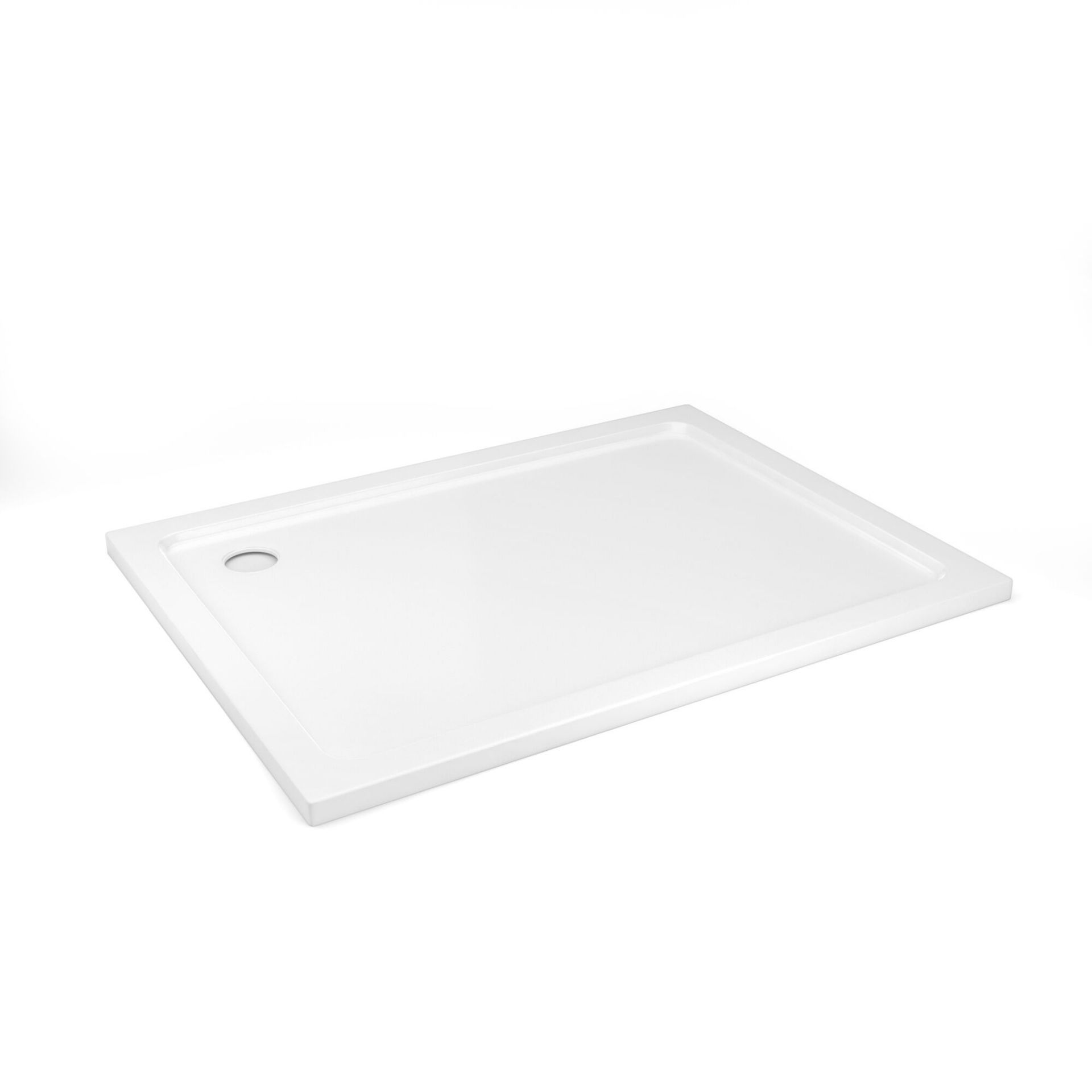 New (P93) 1200x760 mm Rectangular Ultra Slim Stone Shower Tray. RRP £299.99. Low Profile Ultra... - Image 2 of 2