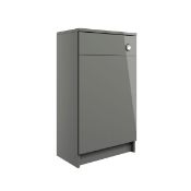 New (U101) Volta Grey Gloss WC Unit 500mm. RRP £160.00. With Its Compact Dimensions And Slim...