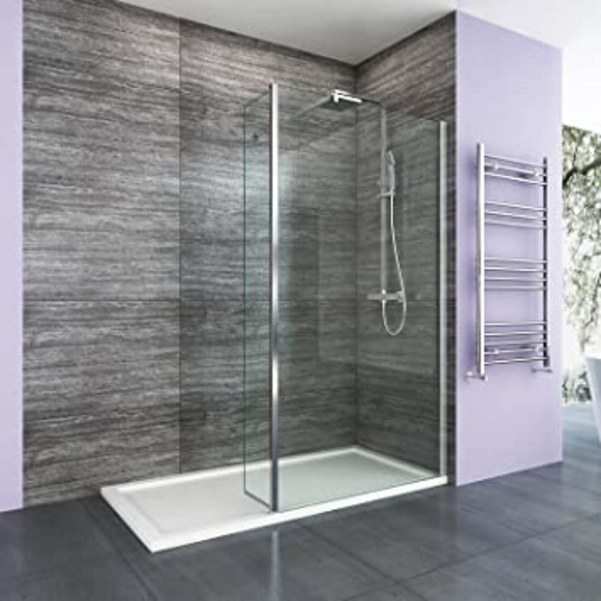 New (P50) ) 800x300 mm - 8 mm - Premium Easy clean Wet room And Rotatable Panel. RRP £399.99.8 mm... - Image 2 of 2