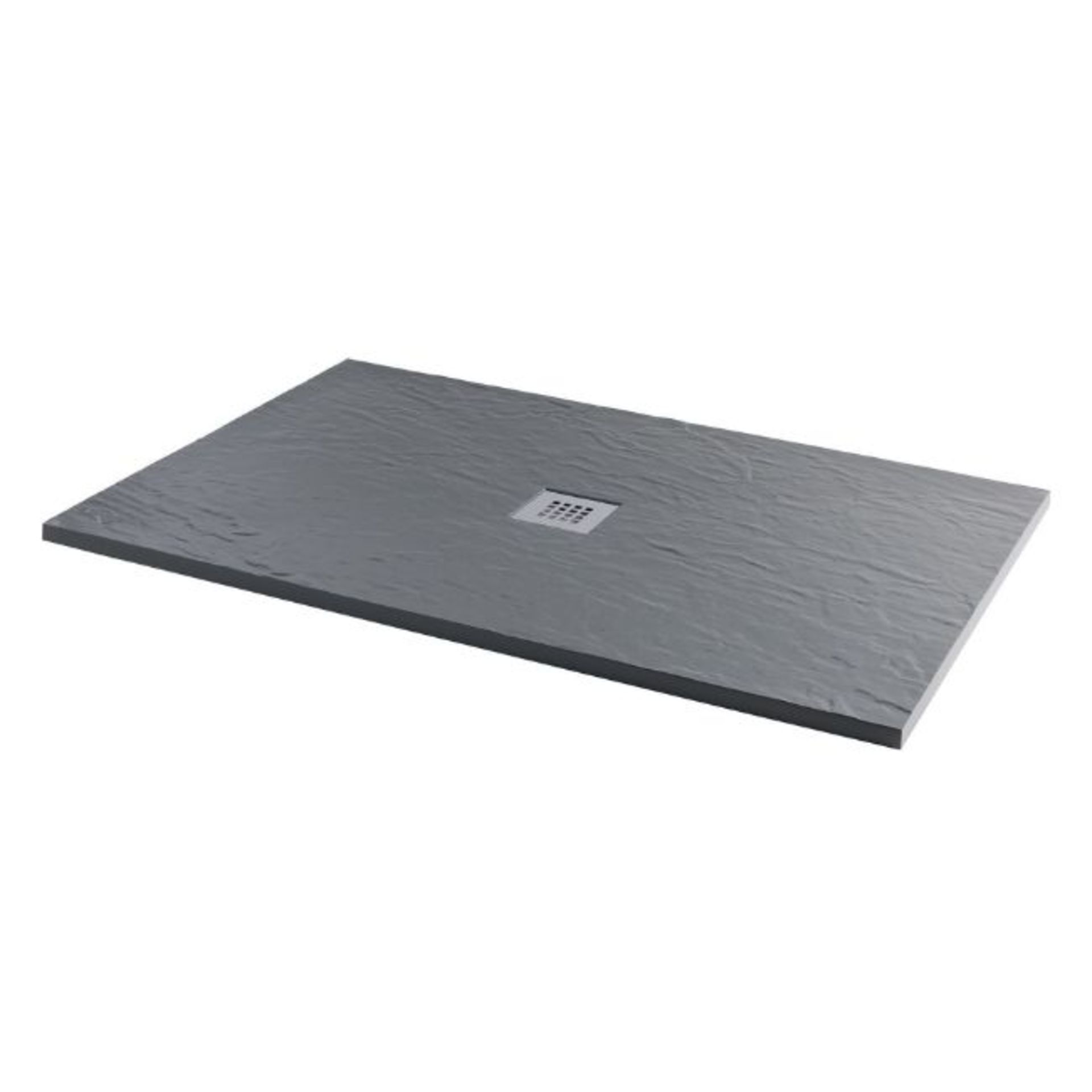 New 1200x800mm Rectangular Slate Effect Shower Tray In Grey. Manufactured In The UK From High ... - Image 2 of 2