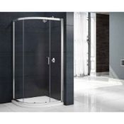 New (L70) 900x900 mm 1 Door Quadrant Shower Enclosure. RRP £398.29.Constructed Of 6 mm Lightweight
