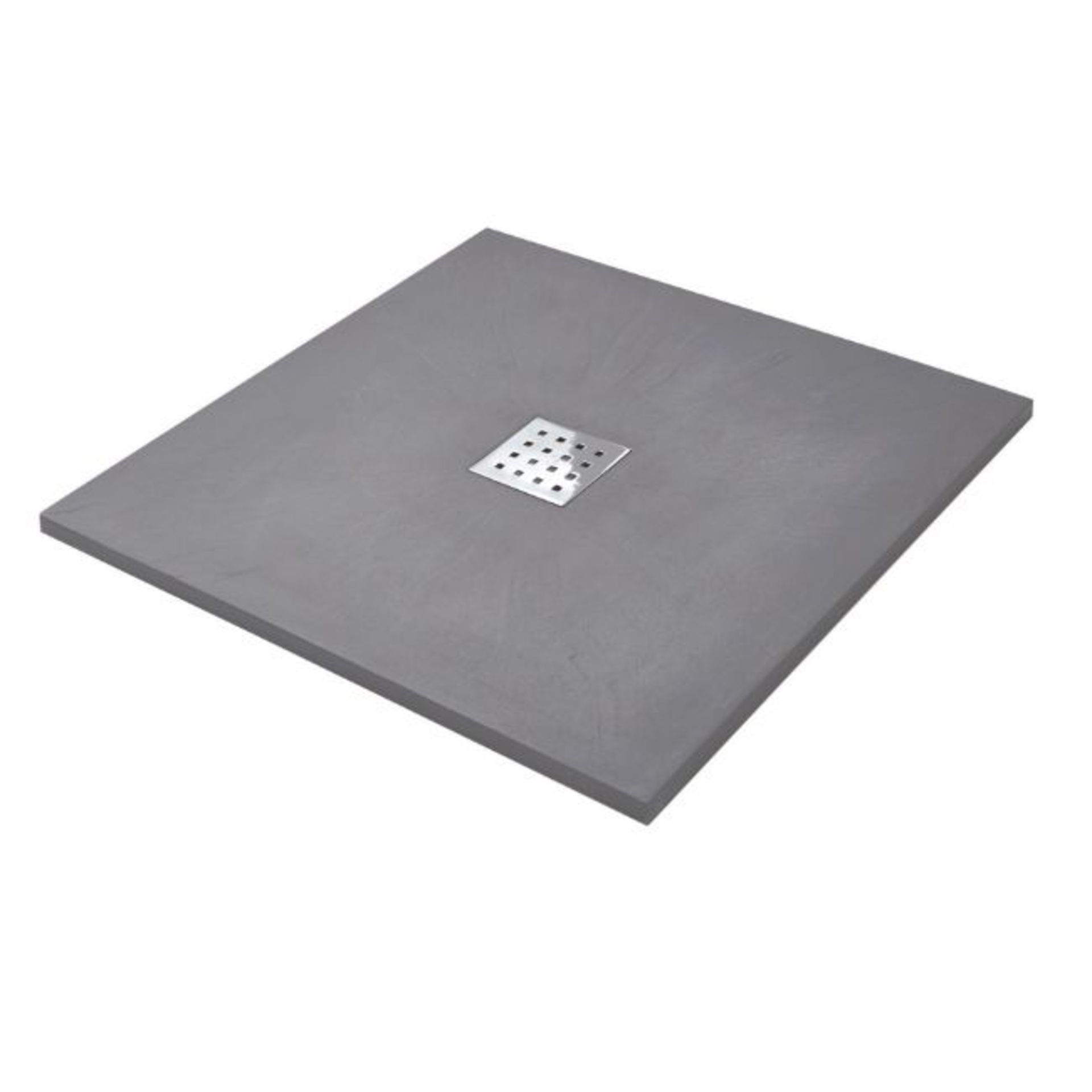 New 900x900mm Square Slate Effect Shower Tray In Grey. Manufactured In The UK From High Grade ... - Image 2 of 2