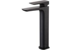 New & Boxed Finissimo Black Tall Mono Basin Mixer Tap. Tb7004.Finished In Black Material Made F...