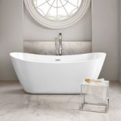 New (Aa3) 1700 x 780mm Caitlyn Freestanding Bath - Large. RRP £2,499. Showcasing Contemporar...