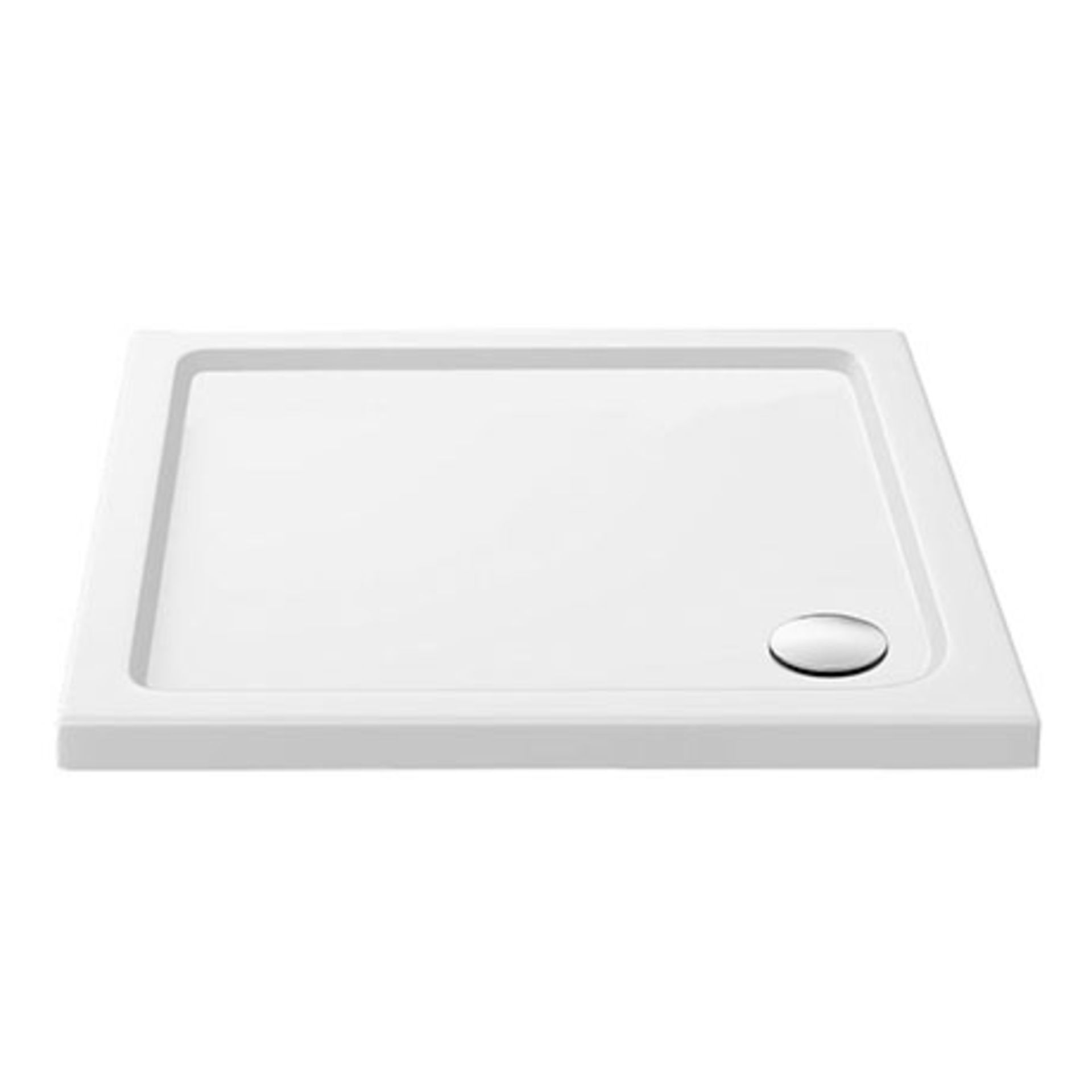 New (W81) 800 x 800mm Anti-Slip Stone Square Shower Tray. RRP £349.99. A Super Strong And Li...