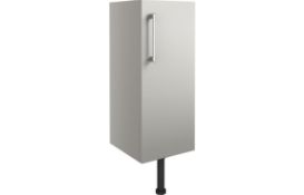 New (T92) Alba 300mm Base Unit - Light Grey Gloss. Durable 18mm Cabinet, Sides, Back And Door. ...