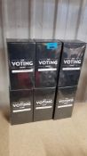 (R13B) 6x The Voting Game Packs RRP £24.99 Each. All Units Sealed, As New.