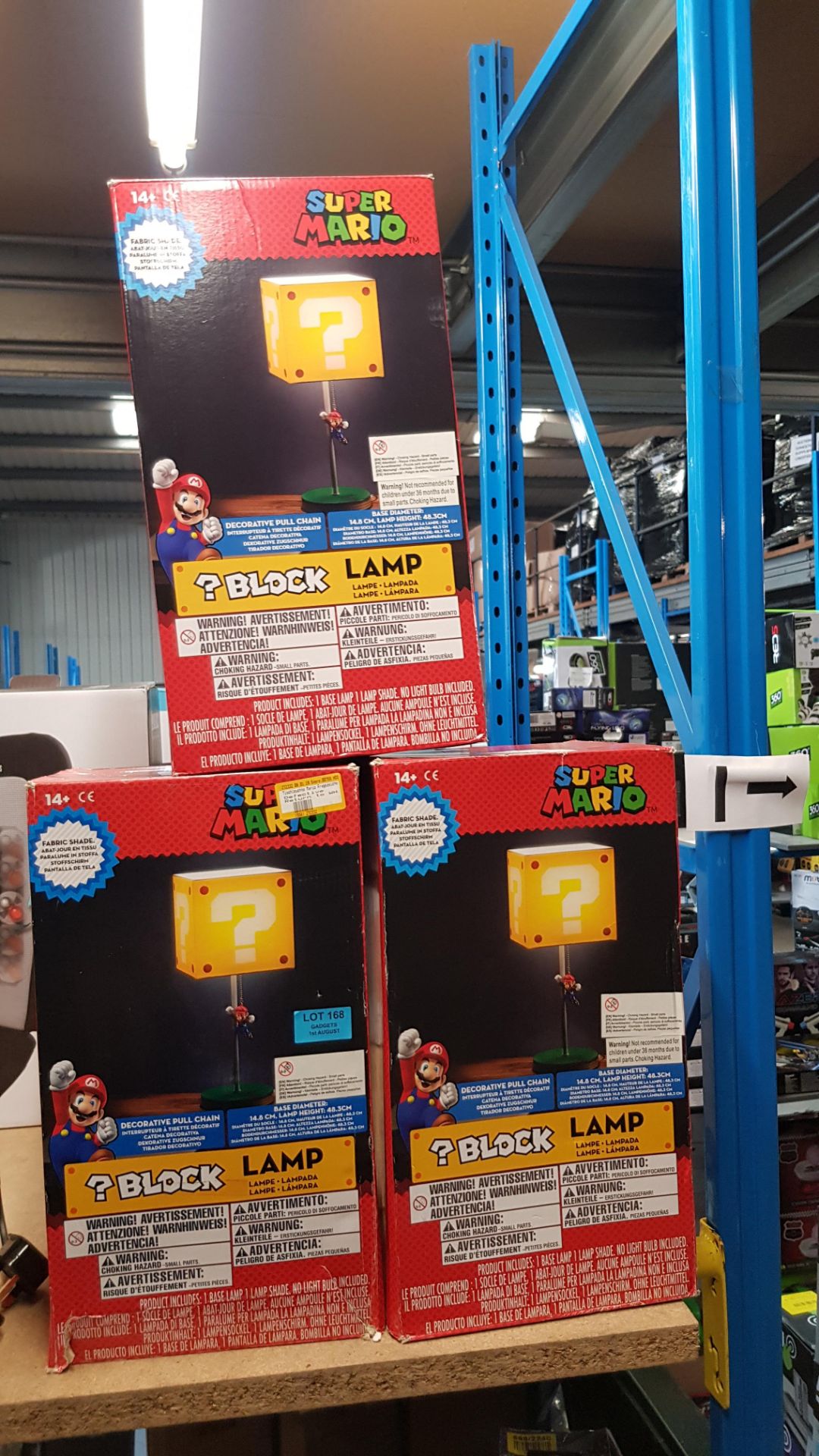 (R15H) 3x Super Mario ?Block Lamp. - Image 3 of 3