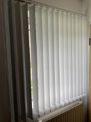 White Vertical Blind For Window 120Cm Wide X 115Cm High