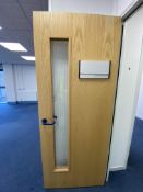 Internal Fire Door With Vertical Window